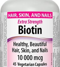 Biotina Webber Naturals para cabello fuerte