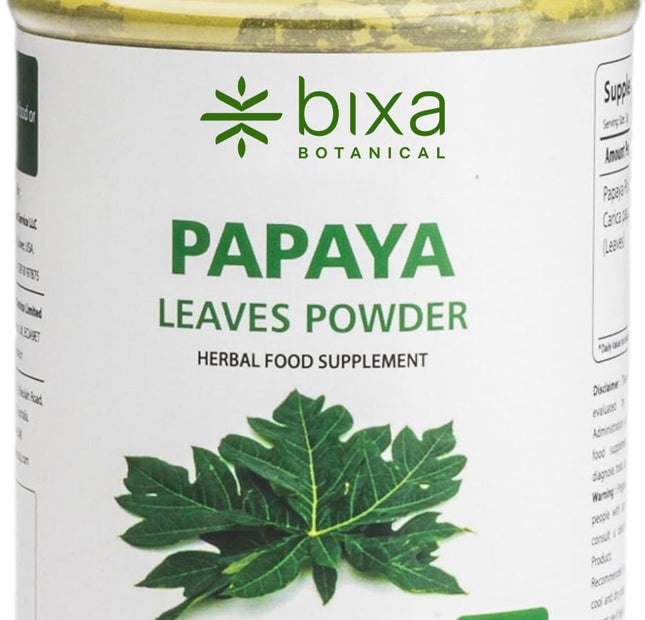 Bixa Botanical polvo de hoja de papaya