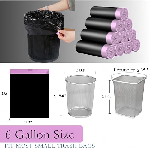Bolsas de 6 galones para desechos domésticos