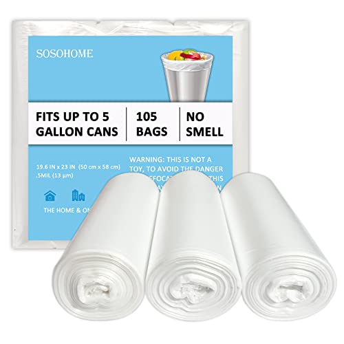 Bolsas de basura fuertes y transparentes
