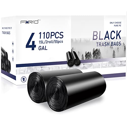 Bolsas de basura negras resistentes