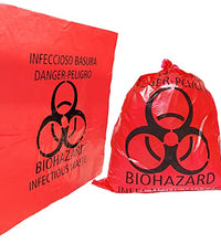 Bolsas desechables para residuos biológicos