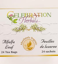 bolsitas de té de alfalfa fáciles de usar