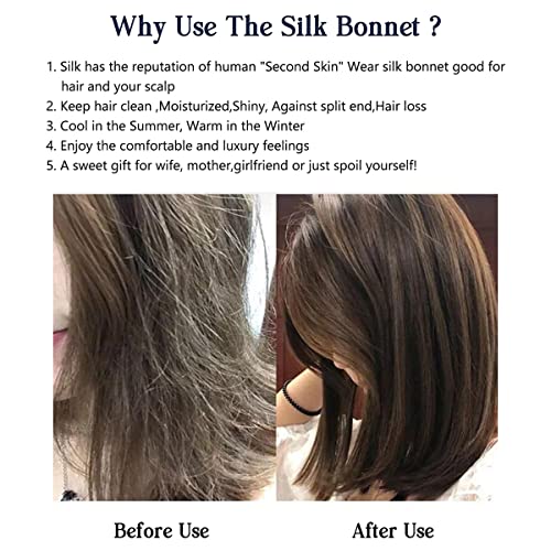 bonete de seda para cuidar el cabello