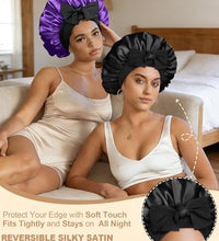 bonete reversible para cabello rizado