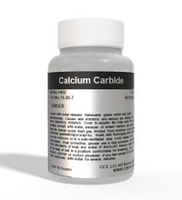 botella de 50g de carburo de calcio puro
