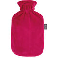 botella de agua caliente fucsia