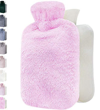 Botella de agua caliente rosa chicle