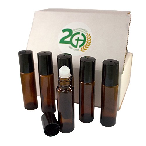 botella de vidrio ámbar para aromaterapia