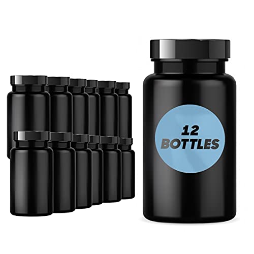 botellas de pastillas de plástico ámbar