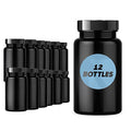 botellas de pastillas de plástico ámbar