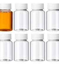 botellas de plástico para medicamentos