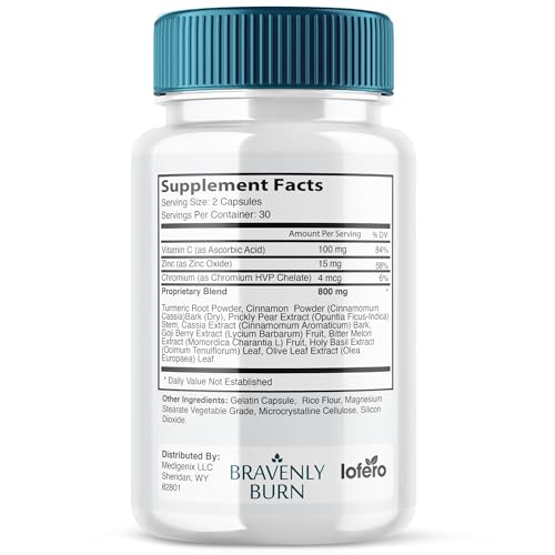 Bravenly Burn 60 cápsulas para salud