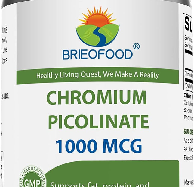 Brieofood Picolinato de Cromo 1000 mcg