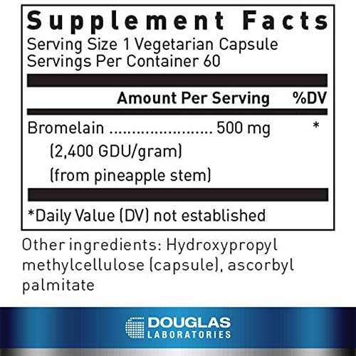 Bromelaina 500 mg en cápsulas