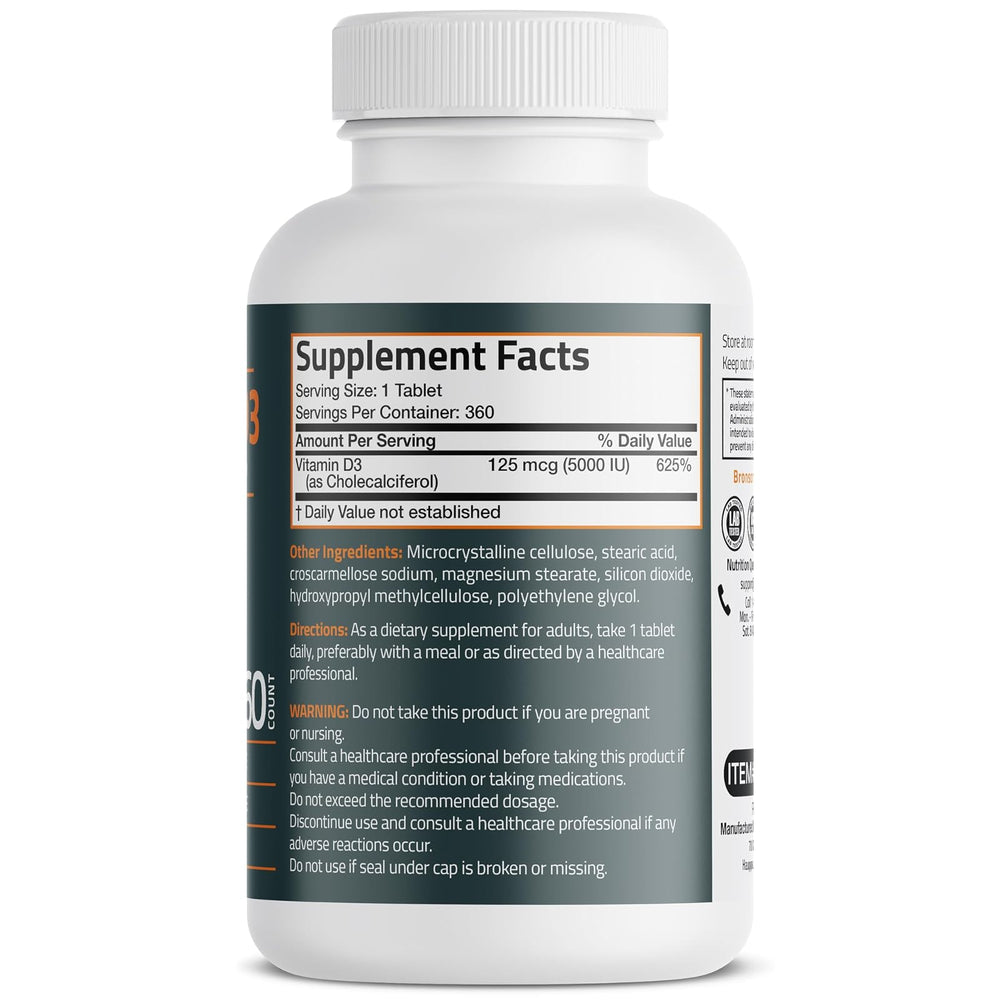 Bronson 360 Tabletas Vitamina D