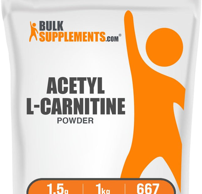 BulkSupplements Acetil L-Carnitina en polvo