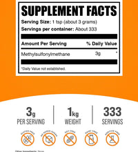 BulkSupplements.com 1 kg de MSM
