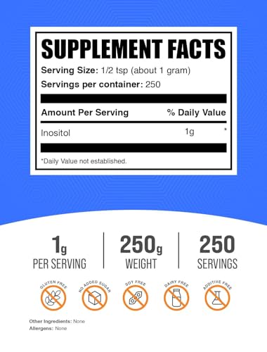BulkSupplements.com 250 g de Inositol