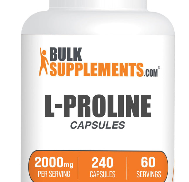 BulkSupplements L-Prolina 2000 mg