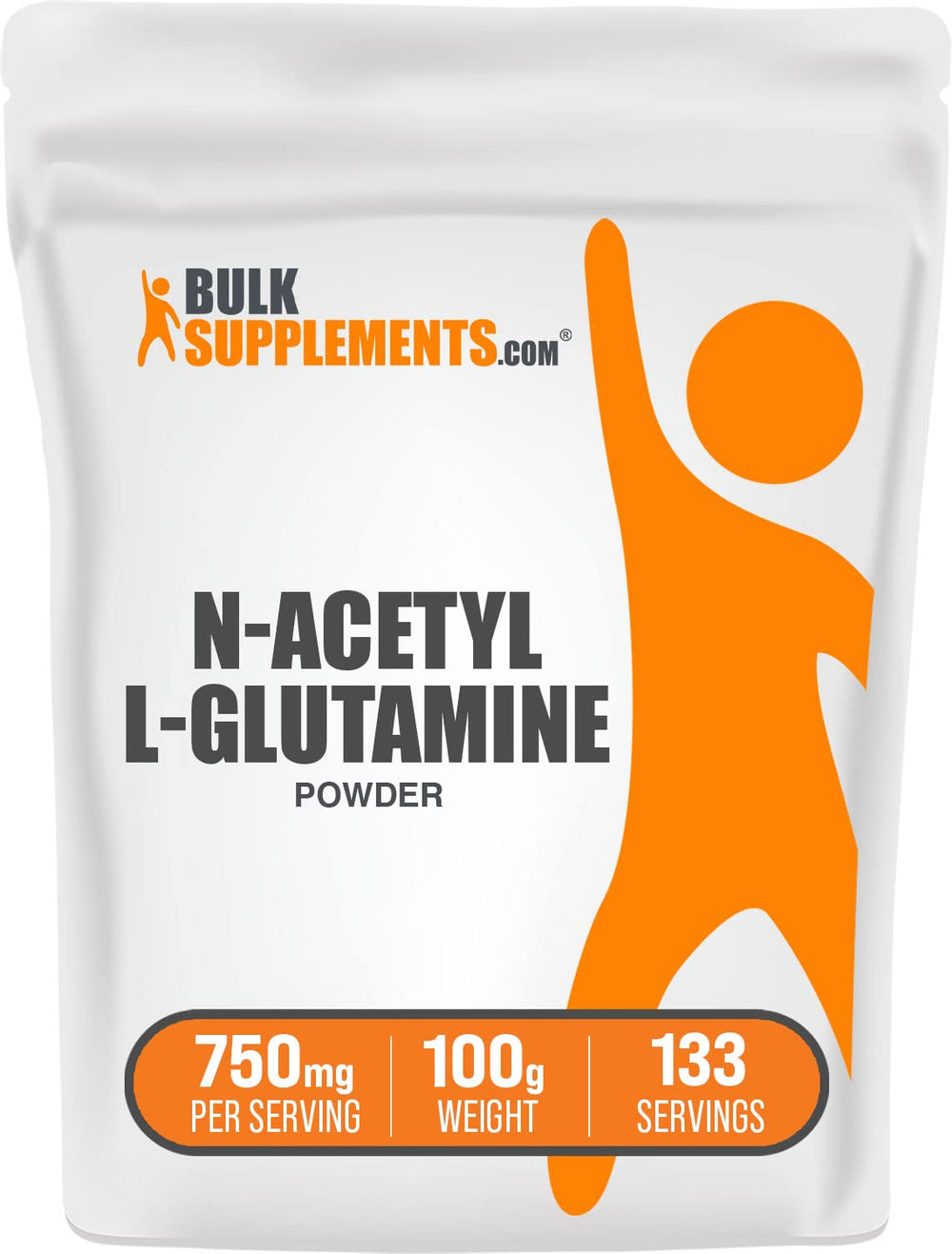 BulkSupplements N-Acetil L-Glutamina en polvo