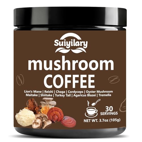 café instantáneo de champiñón saludable