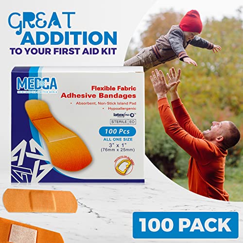 caja de 100 piezas de curitas flexibles