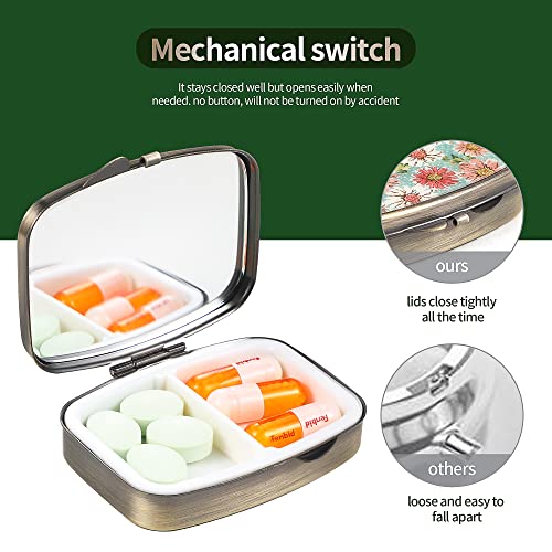 caja de medicina con dos compartimentos