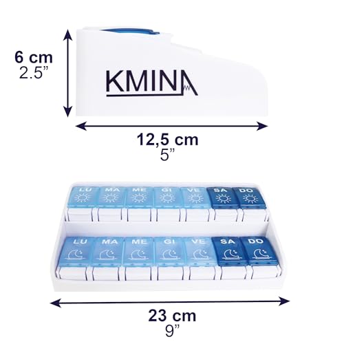 caja de medicinas con dos compartimentos