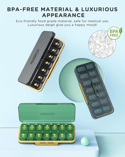 caja de pastillas AM PM portátil