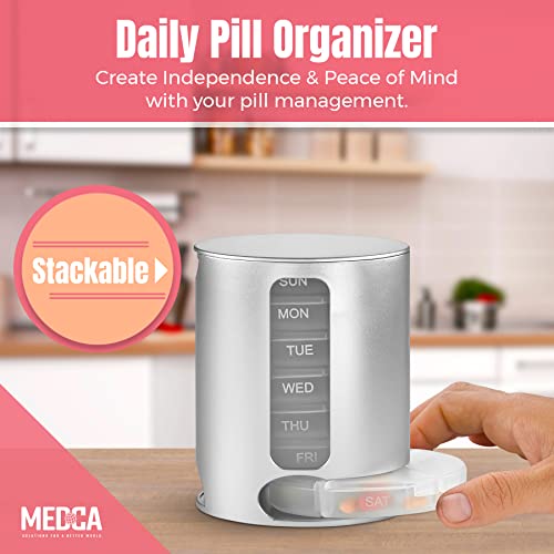 caja de pastillas apilable para viajes