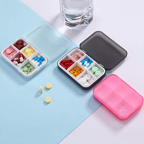 caja de pastillas compacta para viajes