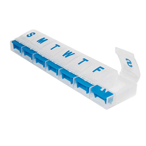 caja de pastillas con compartimentos grandes