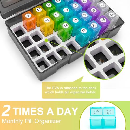 caja de pastillas con estuche de viaje