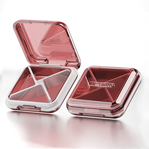Caja de pastillas pequeña roja