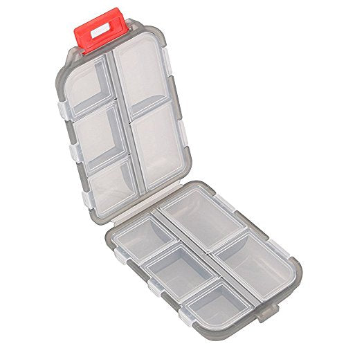 caja de pastillas transparente y práctica