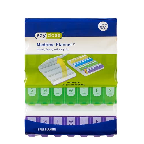 caja para vitaminas con compartimentos grandes