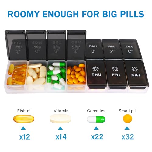caja semanal de pastillas 14 compartimentos