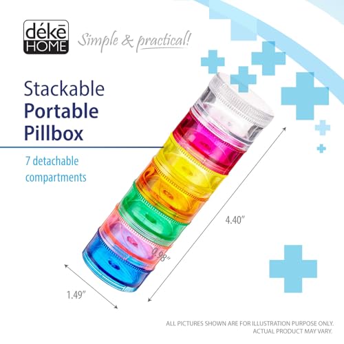 caja semanal de pastillas compacta