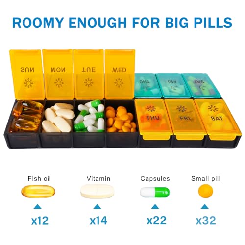 caja semanal de pastillas para 7 días