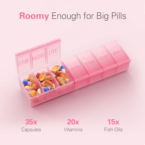 caja semanal para vitaminas Barhon