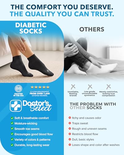 calcetas diabéticas con soporte adicional
