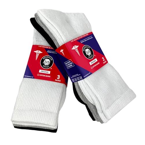 calcetines negros grises y blancos para diabetes