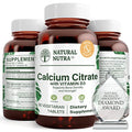 Calcio Citrato Natural Nutra para huesos fuertes