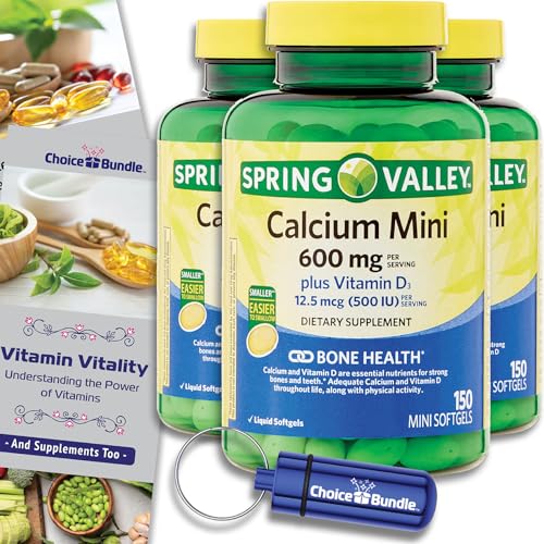 Calcio Spring Valley 600 mg beneficios