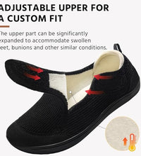 calzado ajustable para pies con edema