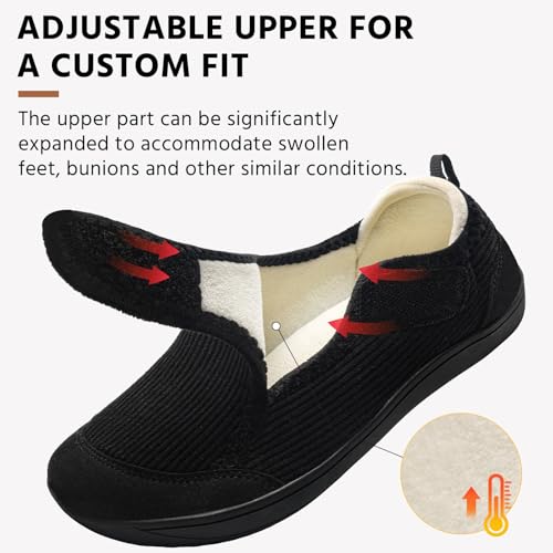 calzado ajustable para pies con edema