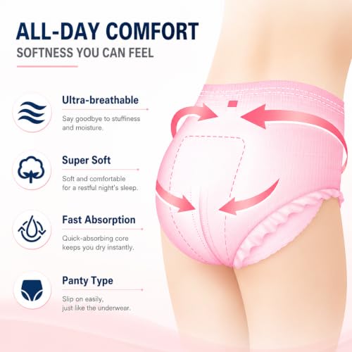 calzón menstrual de 6 piezas prácticas