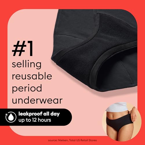 calzón negro para días menstruales