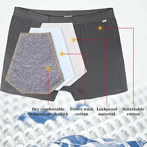 calzoncillos absorbentes para hombres activos